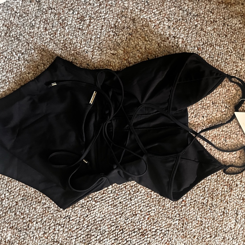 BuffBunny Black One-Piece Swimsuit
